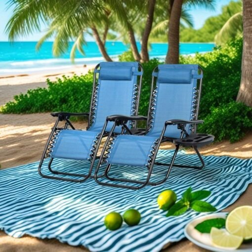 Nazhura Set of 2 Zero Gravity Lounge Chairs - Image 3