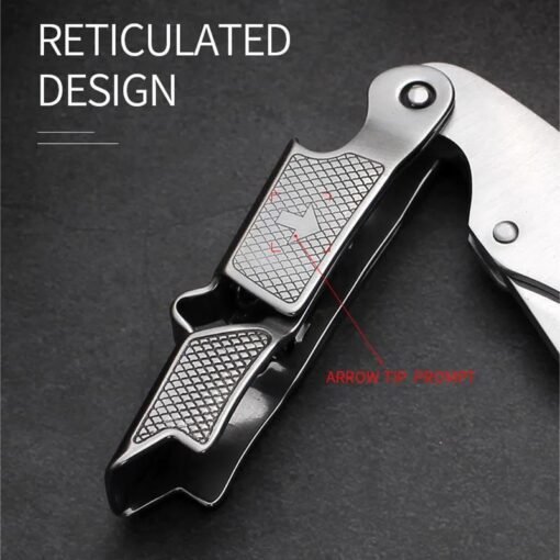 Premium Stainless Steel Corkscrew with Wooden Handle - Image 4