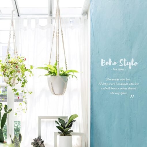 3 Packs, Macrame Plant Hangers - Image 8