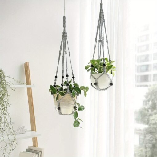 3 Packs, Macrame Plant Hangers - Image 10