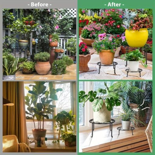 5pcs Heavy Duty Metal Plant Stands - Image 7