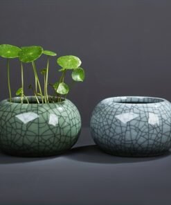 Ceramic Go Kiln Copper Money Grass Vase