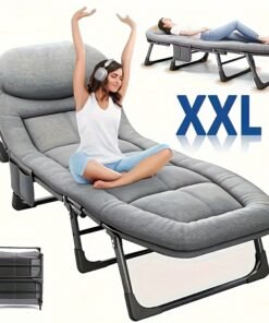 LEO IRIS Heavy-Duty Folding Lounge Chair
