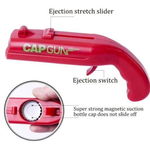 1pc Amusing Cap Gun Shaped Bottle Opener - Image 6