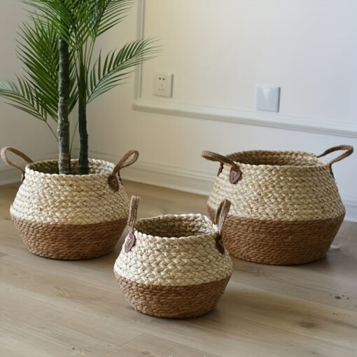 Grass flower pots