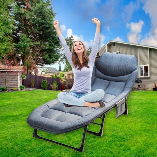 LEO IRIS Heavy-Duty Folding Lounge Chair - Image 5
