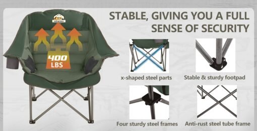 Oversized Padded Camping Chair - Image 17