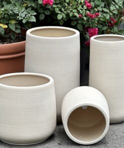 Large Ceramic Planter with Drainage Hole
