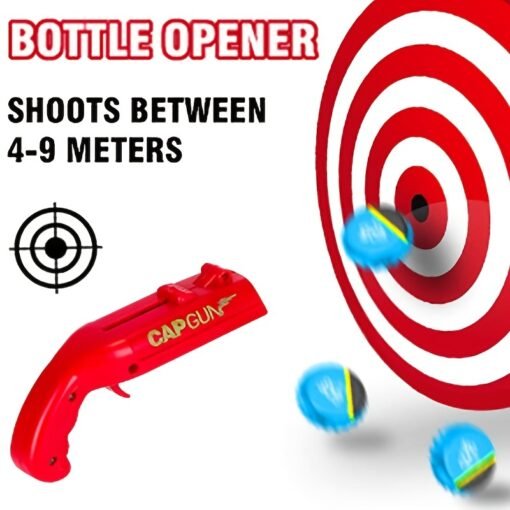 1pc Amusing Cap Gun Shaped Bottle Opener - Image 8