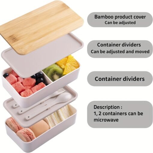 Double Layer Bento Lunch Box - Image 6