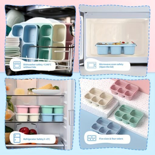 4pcs Bento Box Adult Lunch Box - Image 5