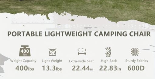 Oversized Padded Camping Chair - Image 15