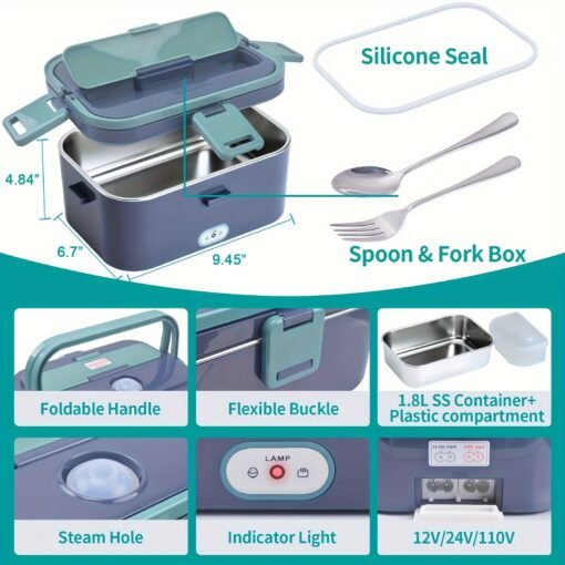 1.8L 80W Electric Lunch Box - Image 12