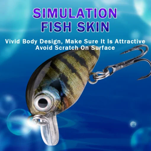 GOBASS 5pcs Mini Fish Bass Fishing Lure - Image 5