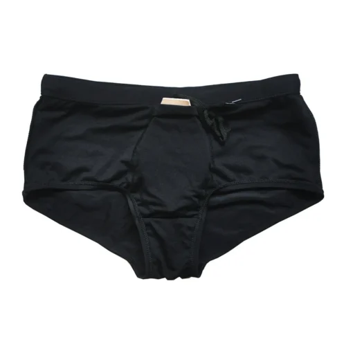 solid Black Swim Boxer Briefs - Image 11