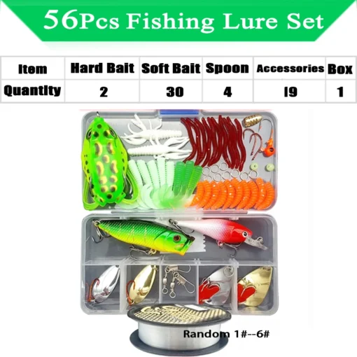 Fishing Lure Kit Soft and Hard Bait - Image 21