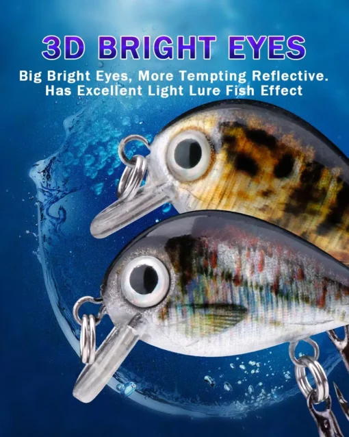 GOBASS 5pcs Mini Fish Bass Fishing Lure - Image 23