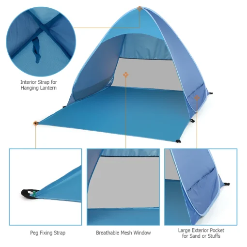 Lixada Automatic Instant Pop Up Beach Tent - Image 50