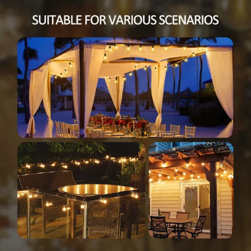 Solar String Lights Outdoor G40 - Image 12