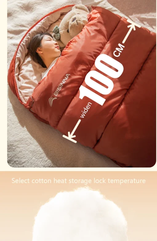 BISINNA Large Camping Sleeping Bag - Image 16
