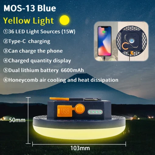 MOSLIGHTING 9900mAh Rechargeable Powerful Light - Image 11