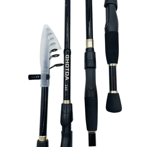 1.6-2.4m Telescopic Fishing Rods Ultralight Weight Spinning Casting Carbon Pole - Image 3