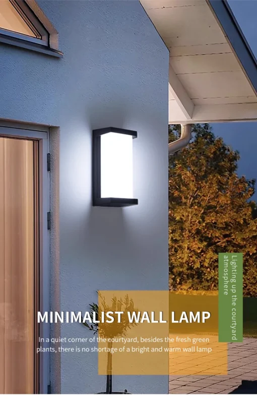 LED Outdoor Wall Light PIR Motion Sensor Wall lamp - Image 14