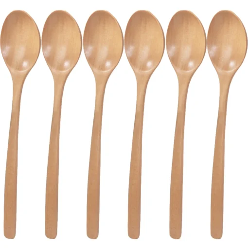 6 Piece Wooden Spoon Bamboo Kitchen Korean Style - Image 9