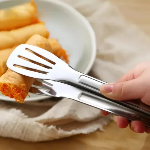 Stainless Steel Food Tongs Kitchen - Image 3