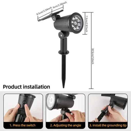9 LED Solar Spot Lights - Image 13