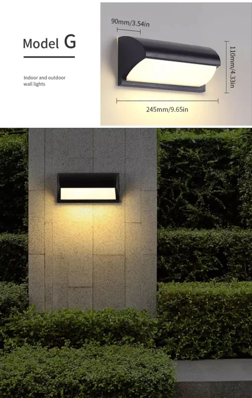 LED Outdoor Wall Light PIR Motion Sensor Wall lamp - Image 23