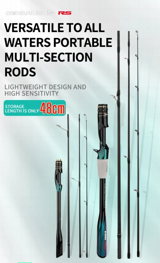 CEMREO Travel Rod Spinning Casting Carbon Fishing Rod - Image 8