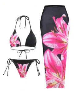 2025 New Flower Print Bikini Set