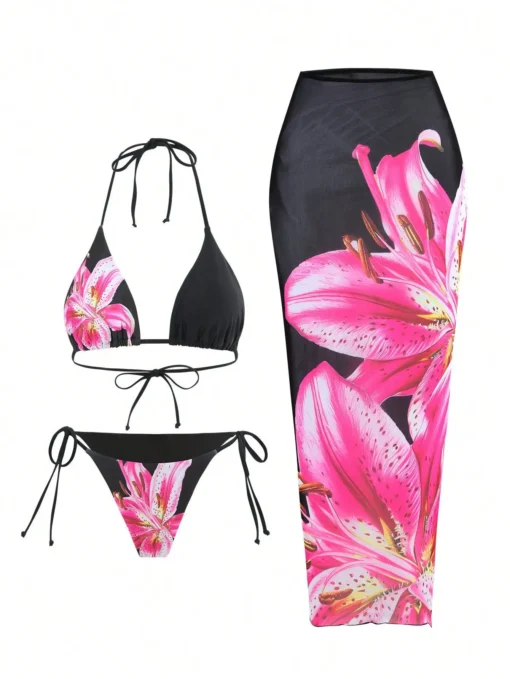 2025 New Flower Print Bikini Set