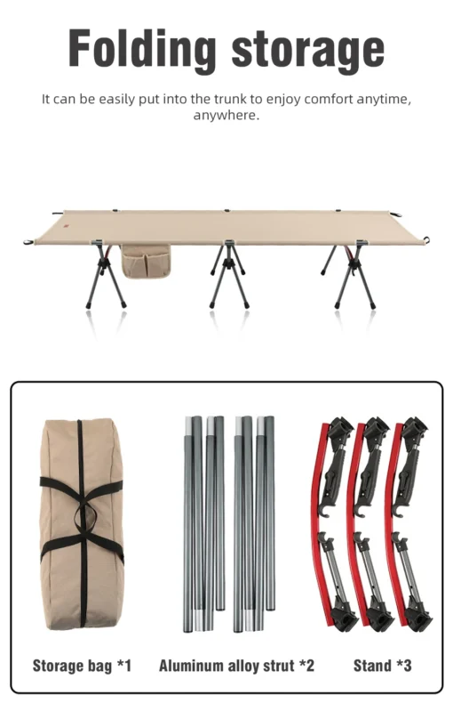PACOONE Camping Cot  Folding Camping Bed - Image 18