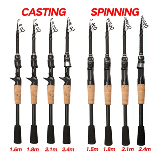 Baitcasting Lure Fishing Rod Spinning Telescopic - Image 3