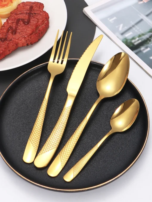 24pc Stainless steel tableware - Image 14