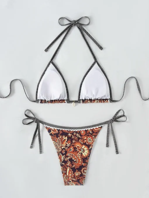 2025 Halter String Triangle Two Piece Bikini Women Swimwear - Image 21