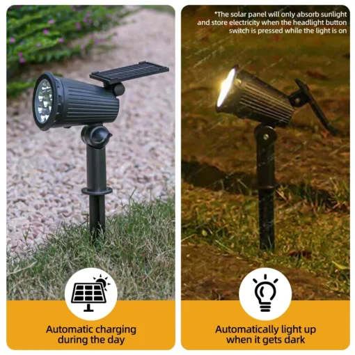 9 LED Solar Spot Lights - Image 4