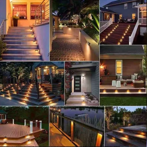 Warm White LED Solar Step Lamp - Image 25