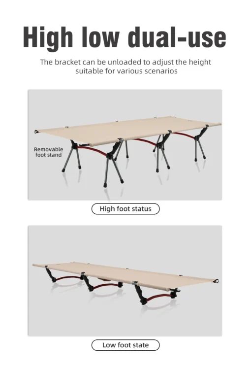 PACOONE Camping Cot  Folding Camping Bed - Image 12