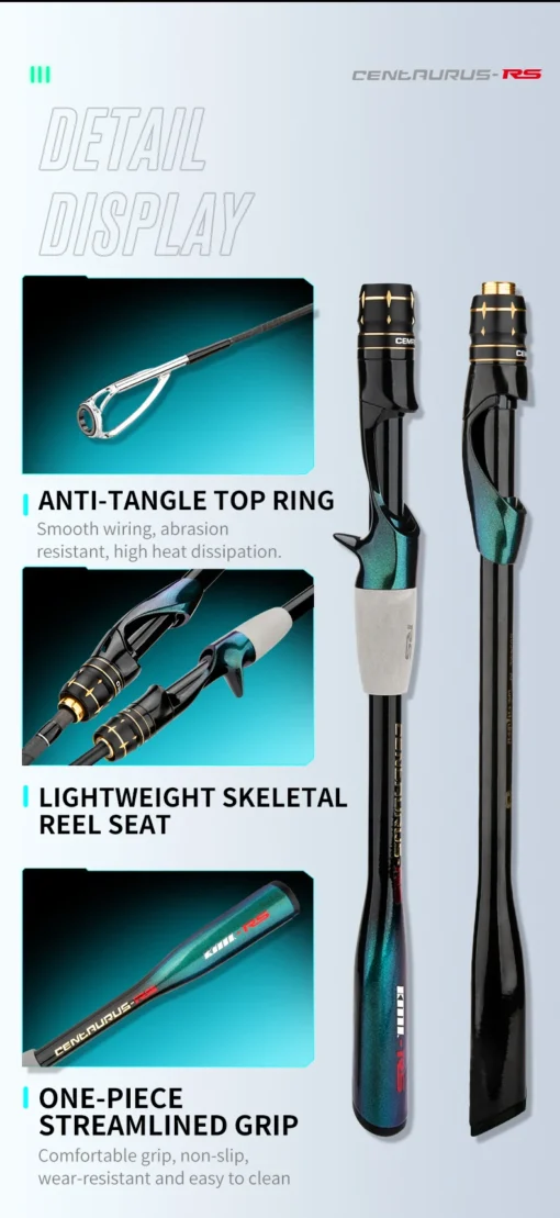 CEMREO Travel Rod Spinning Casting Carbon Fishing Rod - Image 19