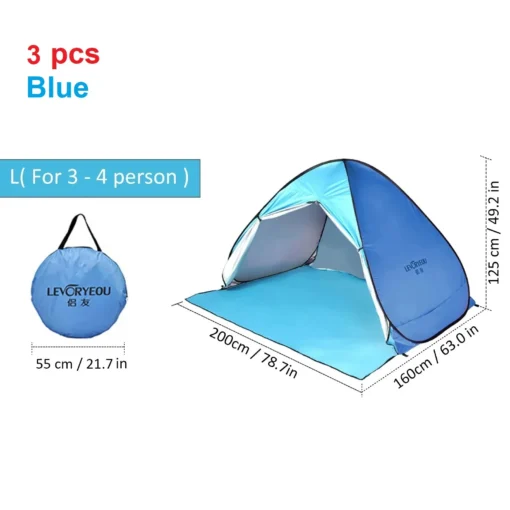 Lixada Automatic Instant Pop Up Beach Tent - Image 46