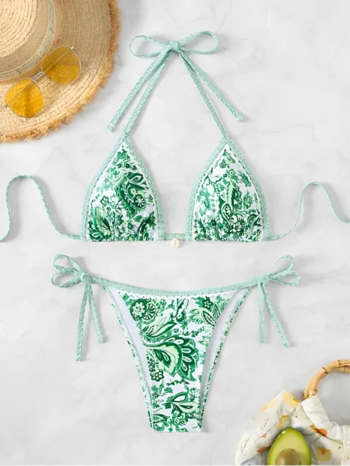 2025 Halter String Triangle Two Piece Bikini Women Swimwear - Image 32