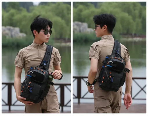Waterproof Camo Tactical Chest Bag - Image 36