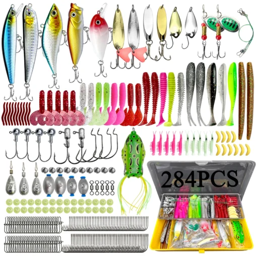 78/122/284pcs Fishing Lures Kit for Topwater - Image 8