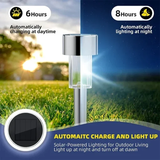 10Pack Solar Outdoor Lights Garden - Image 2