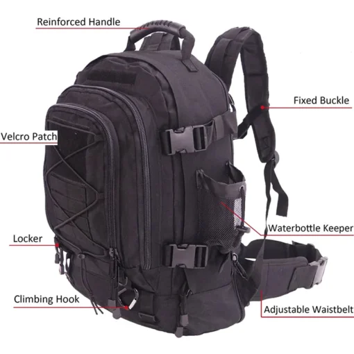 LQARMY 60L Military Tactical Backpack - Image 3