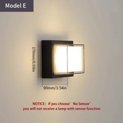 LED Outdoor Wall Light PIR Motion Sensor Wall lamp - Image 10