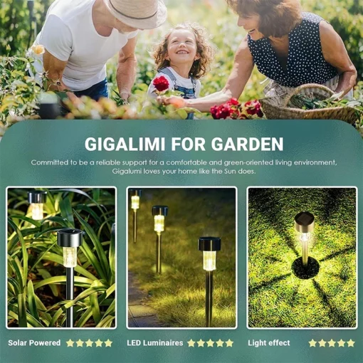 10Pack Solar Outdoor Lights Garden - Image 4